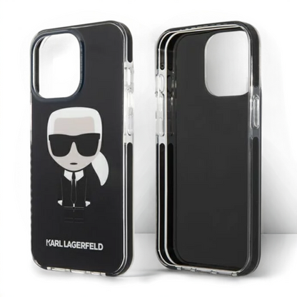 Ovitek Karl Lagerfeld "Karl" za iPhone 13 Pro Max/12 Pro Max (KLHCP13XTPEIKK)