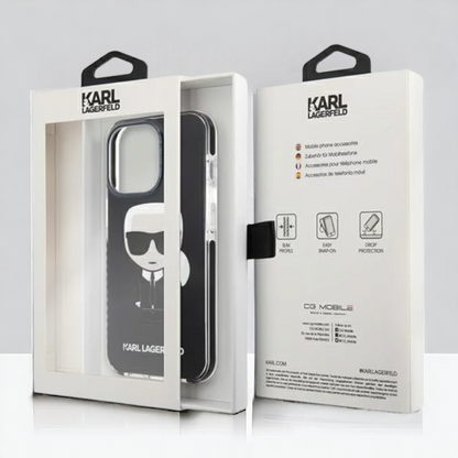 Ovitek Karl Lagerfeld "Karl" za iPhone 13 Pro Max/12 Pro Max (KLHCP13XTPEIKK)