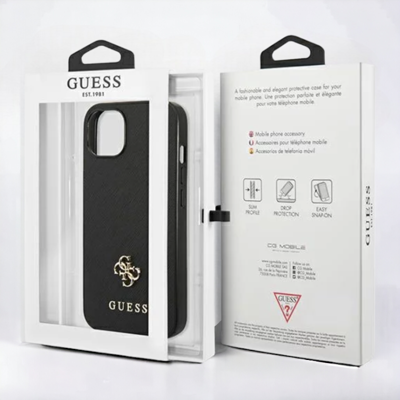 Ovitek Guess "black mini 3D" za iPhone 13 Pro (GUHCP13LPS4MK)