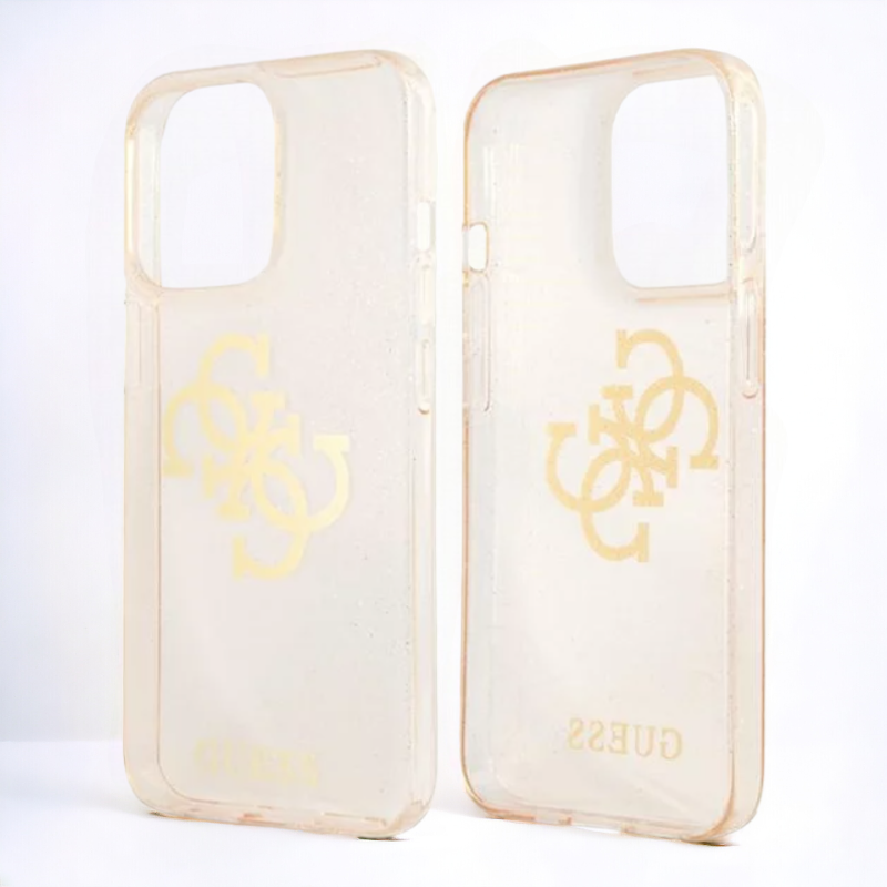 Ovitek "Big 4G Full Gold Glitter" za iPhone 14 Plus/ 15 Plus (GUHCP14MPCUGL4GGO) – Guess