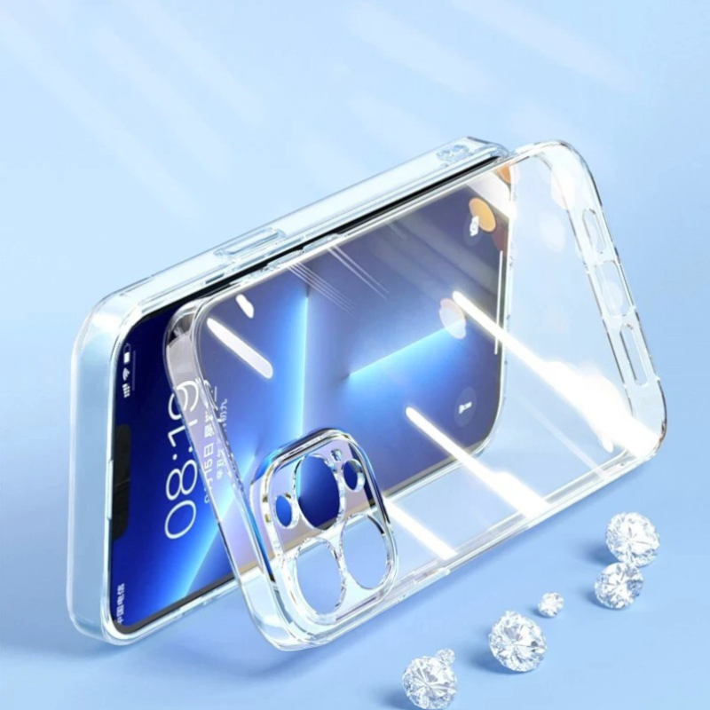 Silikonski ovitek "Clear" za iPhone 15 Pro Max (2mm) - Prozoren – Infostyle – Prozorna / Silikon