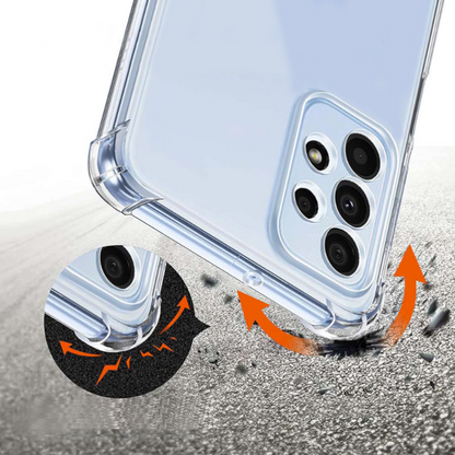 Silikonski ovitek "Clin Anti Shock" za Samsung Galaxy A05 (1.5 mm) - Transparent – Infostyle