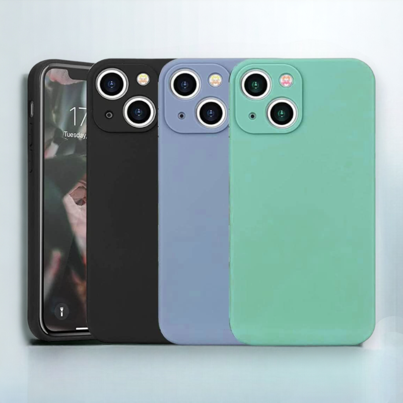 Silikonski ovitek "Lens" za iPhone 14 – Infostyle – Modra / TPU silikon