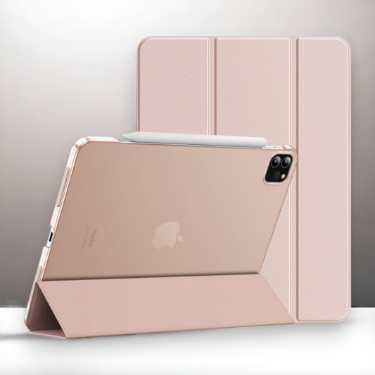 Preklopna torbica "Translucent" za tablični računalnik Apple iPad Pro 11 (2018-2022) in Air 4/5/6 – JETech – Rdeča / PC 