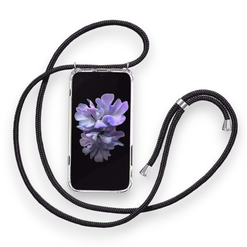 Silikonski ovitek z vrvico za Xiaomi Poco X4 Pro 5G – Infostyle – Črna / Silikon