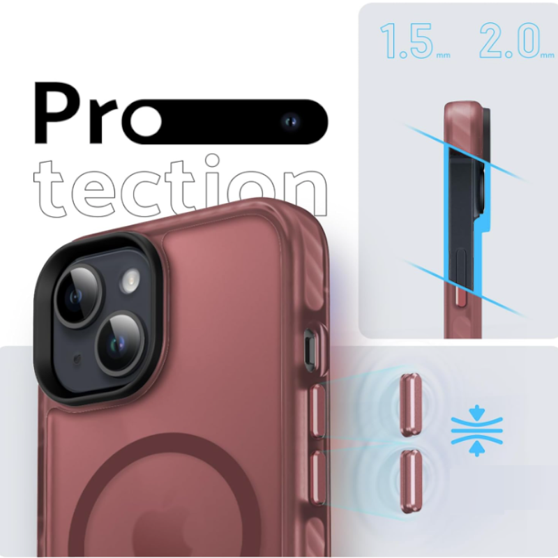 Ovitek "Magnetic Translucent" za iPhone 15 – DASFOND