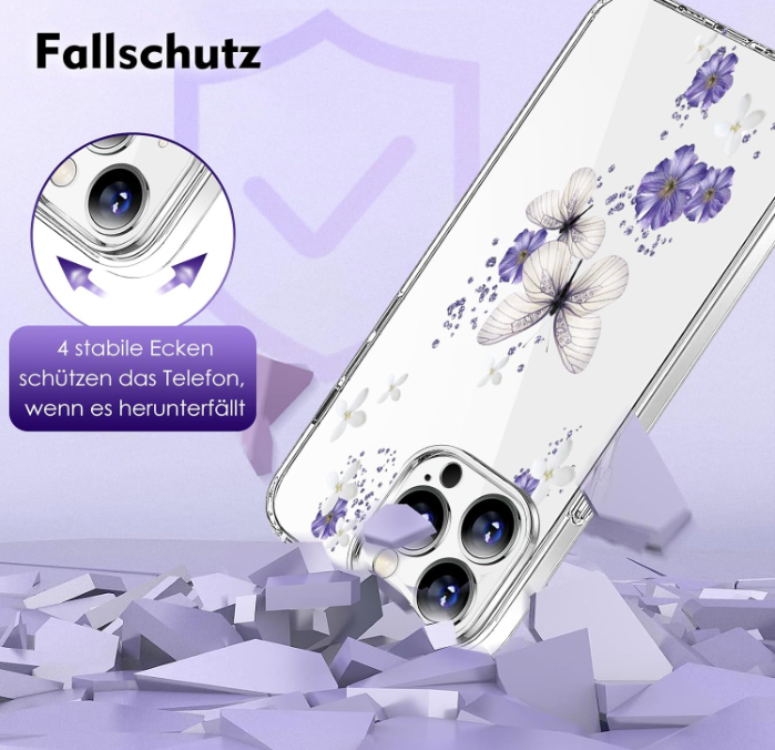 Silikonski ovitek "Butterfly" za iPhone 15 Pro – Infostyle