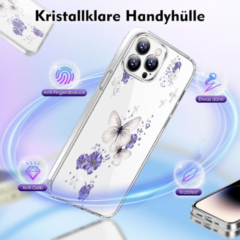 Silikonski ovitek "Butterfly" za iPhone 15 Pro – Infostyle