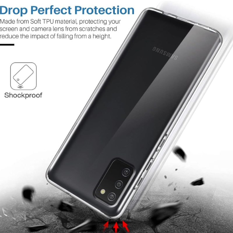 Komplet 2x silikonski ovitek + 2x zaščitno steklo za Samsung Galaxy A03s – Infostyle