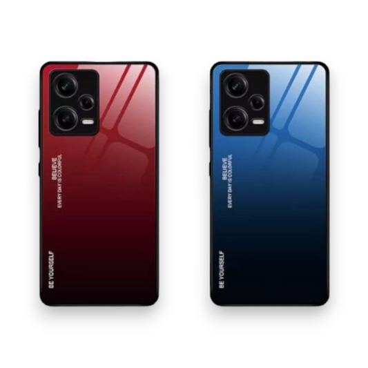 Ovitek "Unique Gradient" za Honor X7a – JIAFEI – Rdeča / PC + TPU silikon