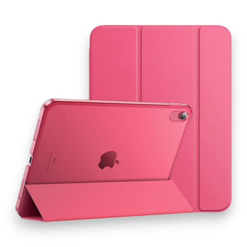 Preklopna torbica "Translucent" za iPad 10. generacija 10.9''/ iPad 11. generacije (2025, A16, 11”) – JETech – Roza / PC