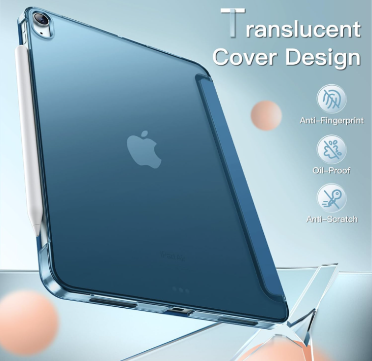 Preklopna torbica "Translucent" za tablični računalnik Apple iPad Air 4/5/6 (2020/2022/2024) 10.9" – JETech