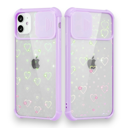 Ovitek "Ueebai lens" za iPhone SE 2022/2020/7/8 – Infostyle – Pastelno vijolična / PC + TPU silikon