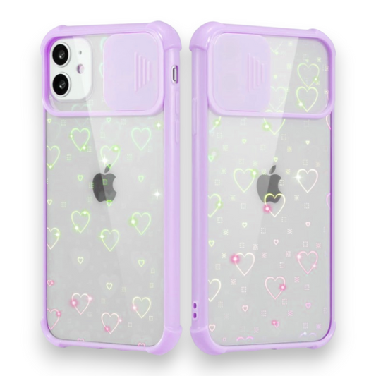 Ovitek "Ueebai lens" za iPhone SE 2022/2020/7/8 – Infostyle – Pastelno vijolična / PC + TPU silikon