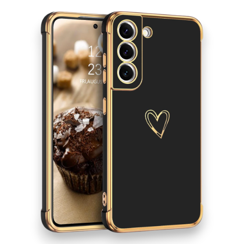 Komplet silikonski ovitek "Heart" + 2 zaščitni stekli za Samsung Galaxy S22 – Infostyle