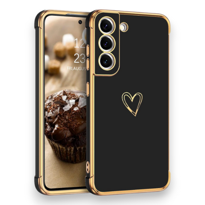 Komplet silikonski ovitek "Heart" + 2 zaščitni stekli za Samsung Galaxy S22 – Infostyle
