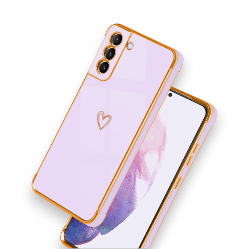 Komplet silikonski ovitek "Heart" + 2 zaščitni stekli za Samsung Galaxy S22 – Infostyle