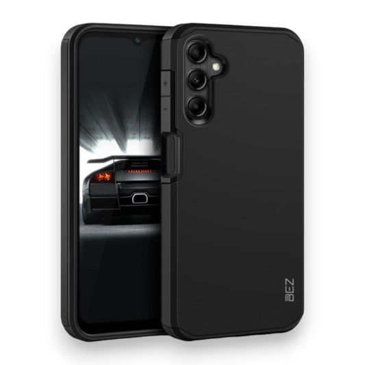 Silikonski ovitek "BEZ Robust" za Samsung Galaxy A14 – Črna / PC + TPU silikon