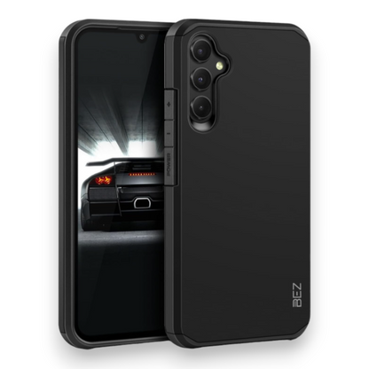 Silikonski ovitek "BEZ Robust" za Samsung Galaxy A34 5G – Črna / PC + TPU silikon