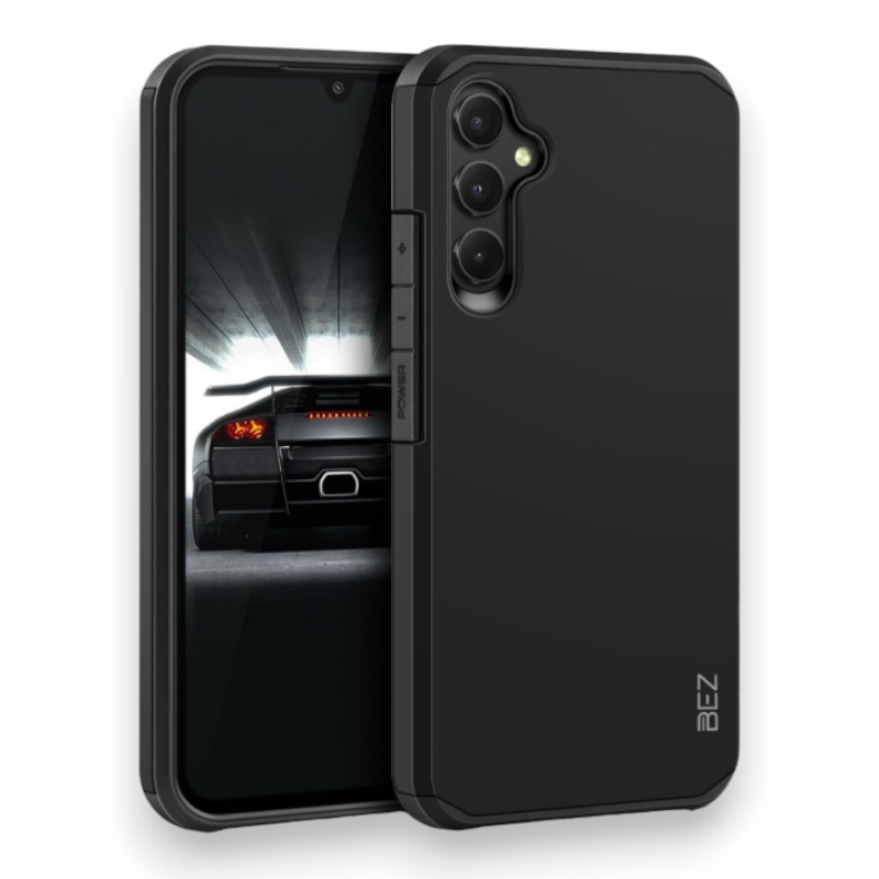 Silikonski ovitek "BEZ Robust" za Samsung Galaxy A54 5G – Črna / PC + TPU silikon