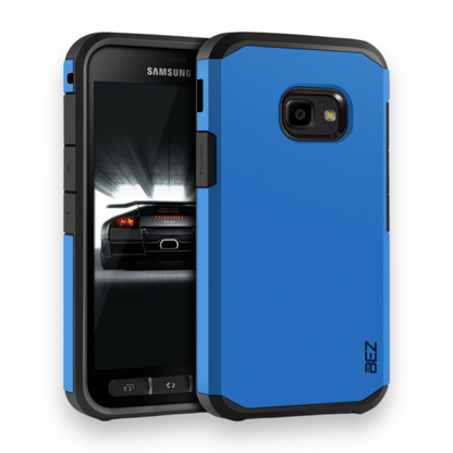 Silikonski ovitek "BEZ Robust" za Samsung Galaxy Xcover 4 – Temno modra / PC + TPU silikon
