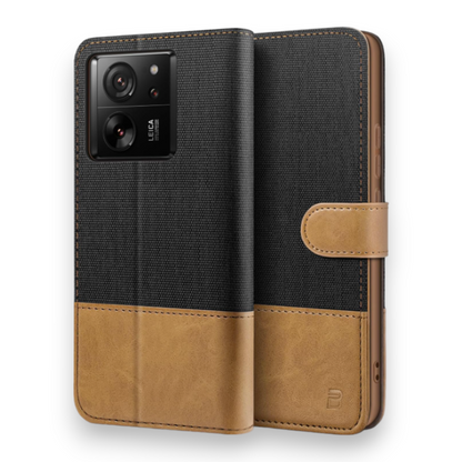 Preklopna torbica "BEZ Magnetic Strap" za Xiaomi Mi 13T – Temno modra / Umetno usnje + TPU silikon