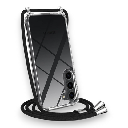 Silikonski ovitek z vrvico "CaseLover Transparent" za Samsung Galaxy S23 5G – Infostyle – Prozorna / TPU silikon