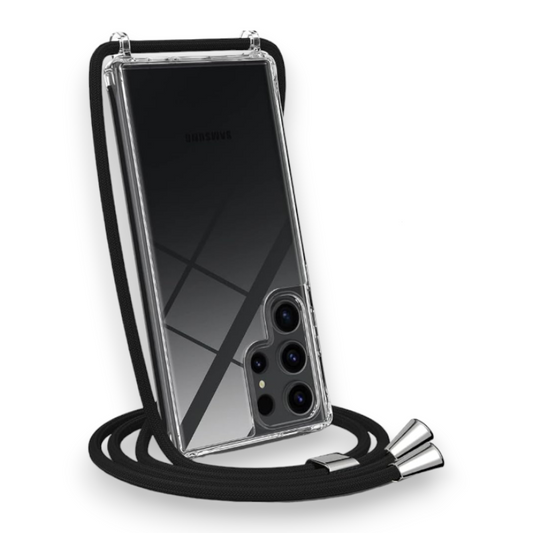 Silikonski ovitek z vrvico "CaseLover Transparent" za Samsung Galaxy S23 Ultra – Infostyle – Prozorna / TPU silikon