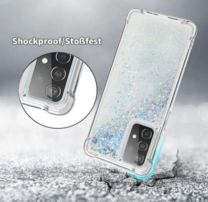 Silikonski ovitek z vrvico "CaseLover Glitter" za Samsung Galaxy A13 4G – Infostyle