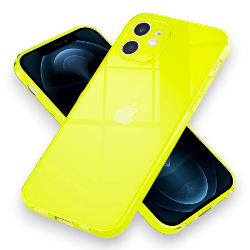 Ovitek "Neon Translucent Nalia" za iPhone 12 – Živo roza / TPU silikon