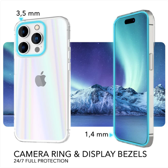 Komplet 2 zaščitni stekli + ovitek "Holo Nalia" za iPhone 14 Pro