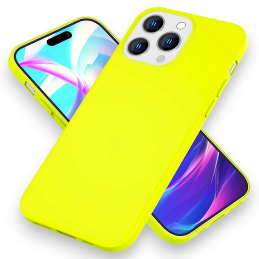 Silikonski ovitek "Neon Nalia" za iPhone 14 Pro Max – Rumena / TPU silikon