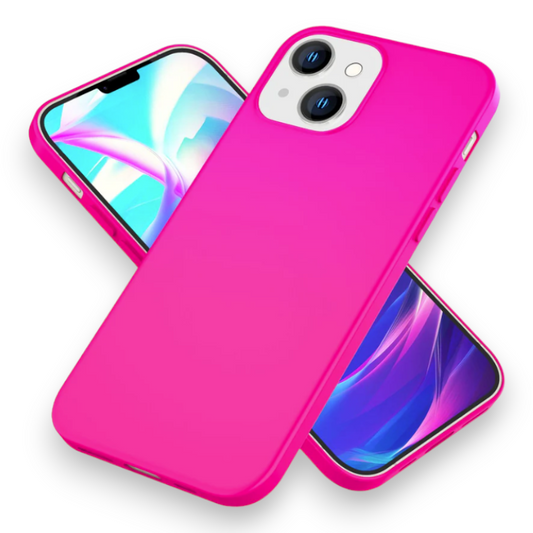 Silikonski ovitek "Neon Nalia" za iPhone 14 – Živo roza / TPU silikon