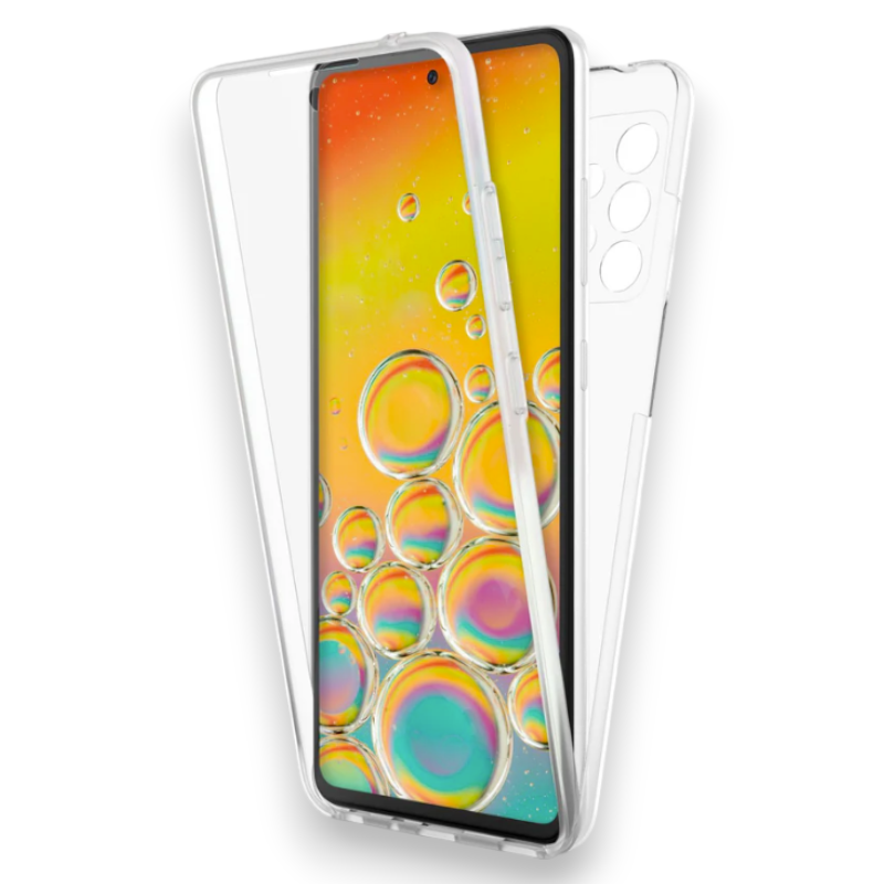 Ovitek "Nalia 360°" za Samsung Galaxy A53 – Prozorna / PC + TPU silikon