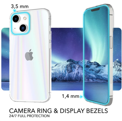 Komplet 2 zaščitni stekli + ovitek "Holo Nalia" za iPhone 14