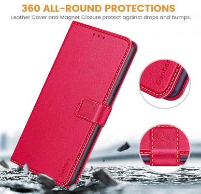 Preklopna torbica "Premium Leather Flip" za iPhone 14/13 – Ganbary