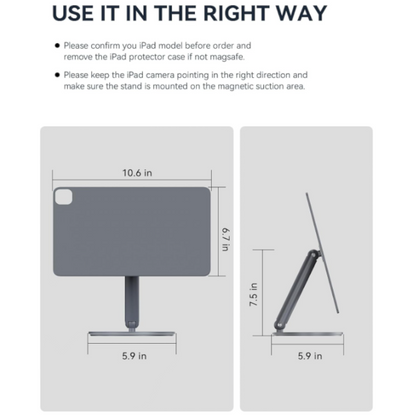 Magnetno stojalo za tablični računalnik Apple iPad Pro 12.9" (6/5/4/3 Gen.) – LULULOOK