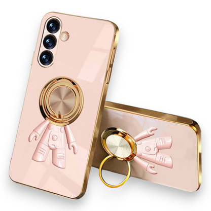 Silikonski ovitek "Ring Astronaut" za Samsung Galaxy A34 5G – Infostyle – Svetlo roza / TPU silikon