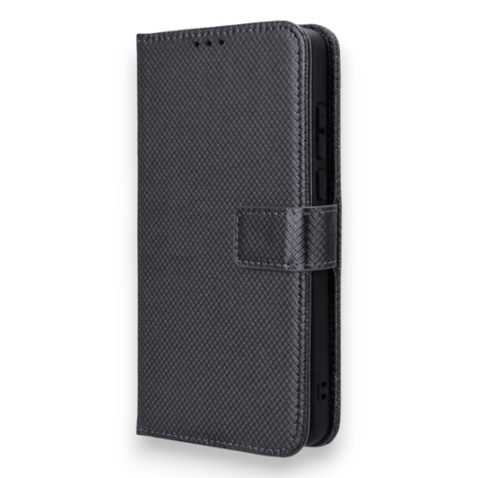 Preklopna torbica "Magnetic" za Xiaomi Poco F5 5G – Infostyle – Črna / Umetno usnje + TPU silikon