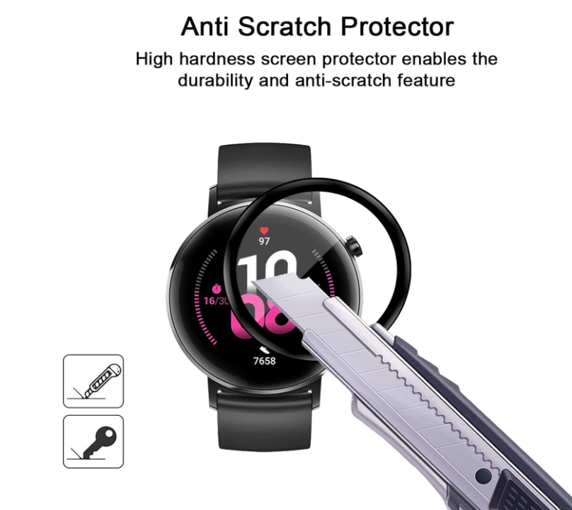 Zaščita za zaslon "3D" za pametno uro Honor Magic Watch 2 42mm – Infostyle