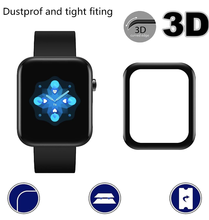 Zaščita za zaslon "3D" za pametno uro TicWatch GTH – Infostyle