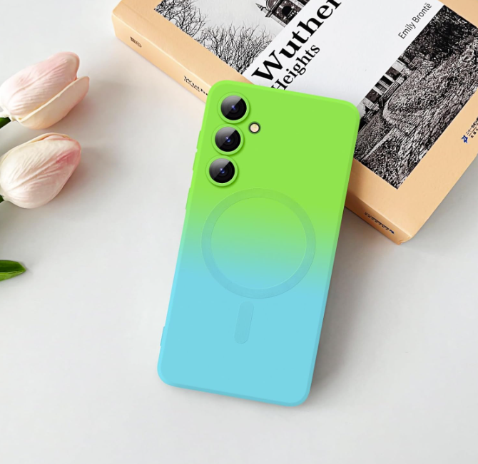 Silikonski ovitek "Rainbow Mag" s tehnologijo MagSafe za Samsung Galaxy S24 Plus – Infostyle