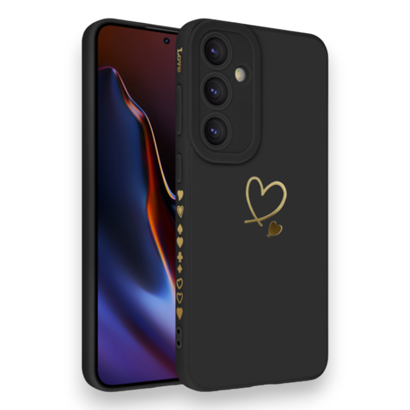 Silikonski ovitek "Golden Heart" za Samsung Galaxy S24 Plus – Infostyle