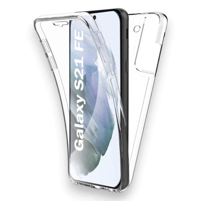 Ovitek "AURSTORE 360°" za Samsung Galaxy S21 Fe – Infostyle – Prozorna / PC + TPU silikon
