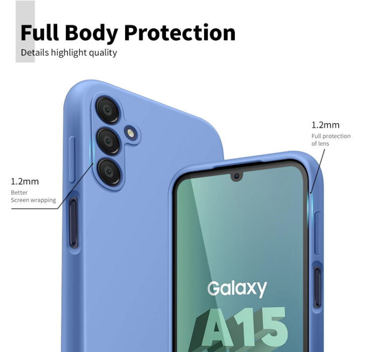 Silikonski ovitek "AUKASE" za Samsung Galaxy A15 4G/5G – Infostyle