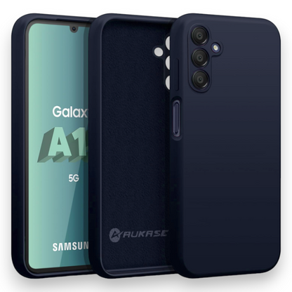 Silikonski ovitek "AUKASE" za Samsung Galaxy A15 4G/5G – Infostyle – Temno modra / PC + TPU silikon
