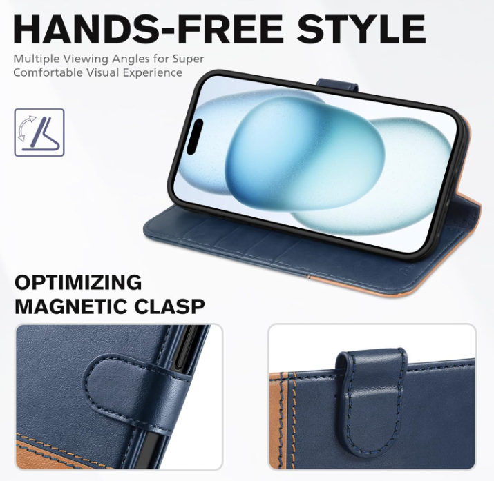 Preklopna torbica "Tucch Double" za iPhone 15