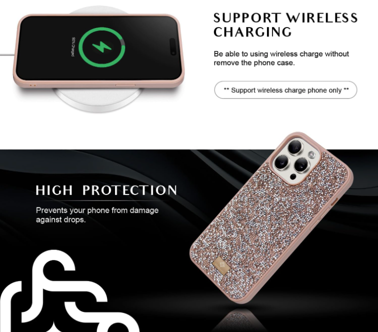 Ovitek "BEZ Bling & Co." za iPhone 15 Pro