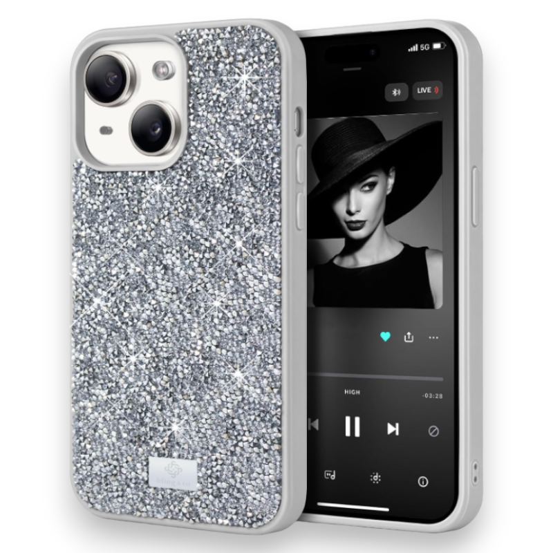 Ovitek "BEZ Bling & Co." za iPhone 13 – Rdeča / TPU silikon