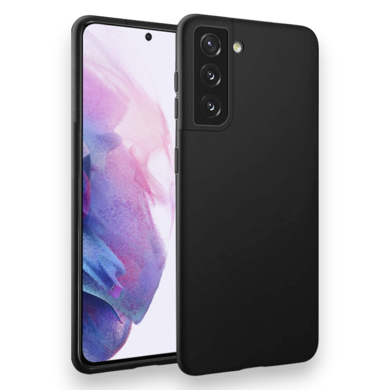 Silikonski ovitek "Eiselen Ultra Thin Soft" za Samsung Galaxy S21 Plus – Infostyle – Črna / TPU silikon
